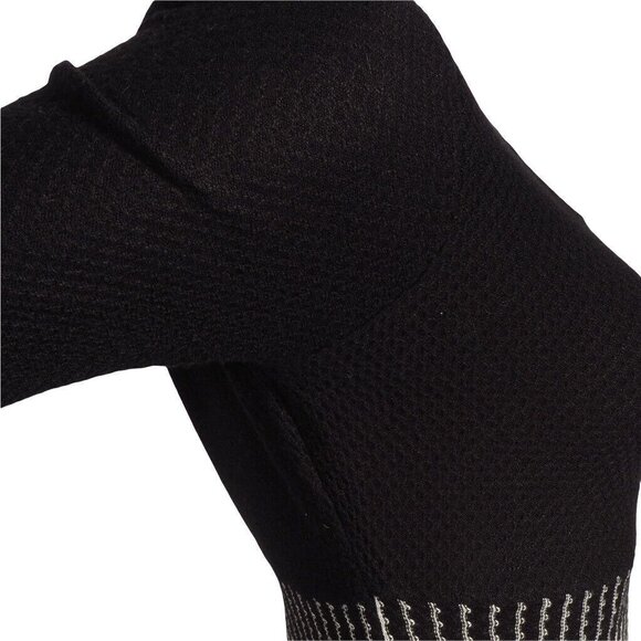 Calvin Klein Dress Size M 8-10 Black White Knit Stripe A line EUC - Picture 12 of 12